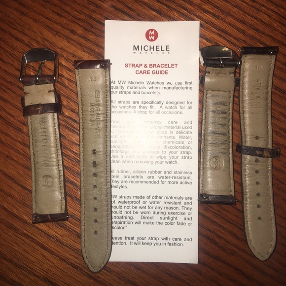 Authentic genuine alligator Michele watch bands - Picture 3 of 7